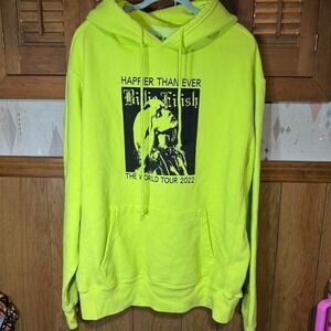 Billie Eilish Happier Than Ever World Tour 2022‎ hoodie Size XXL